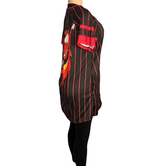 3/$30 🍂 Hot Topic Disney Mulan Mushu Baseball T-Shirt Dress - Picture 7 of 11